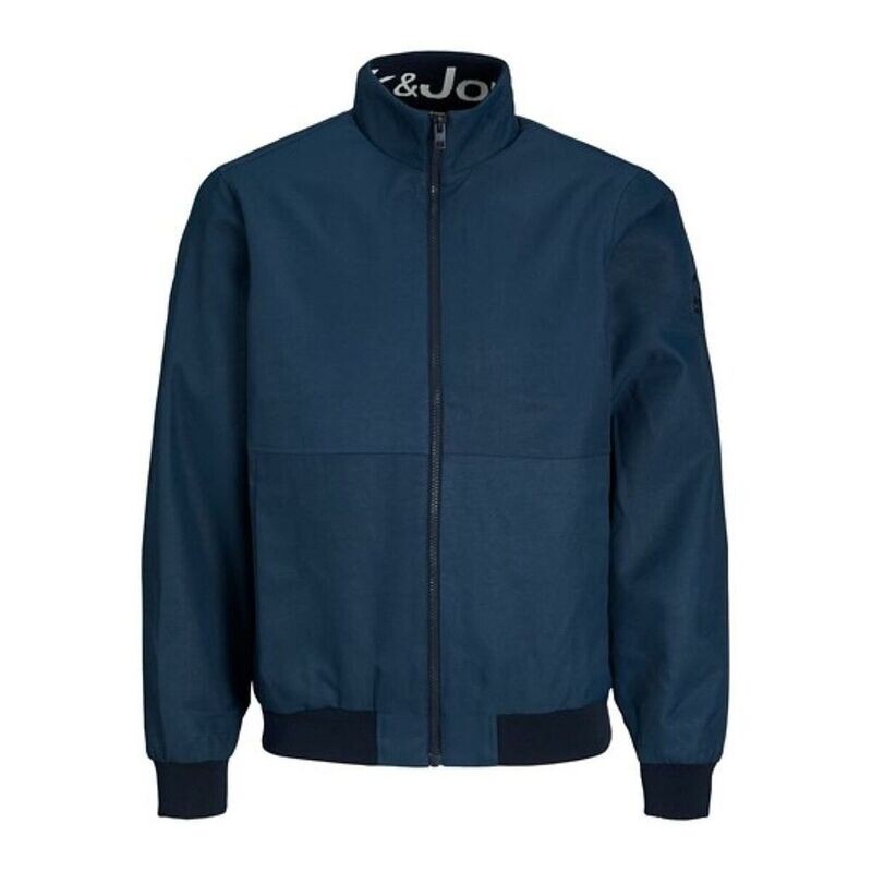 Mens Jack &amp; Jones Navy Blue Bomber Jacket