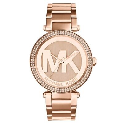 Ladies Michael Kors Rose Gold Parker Watch