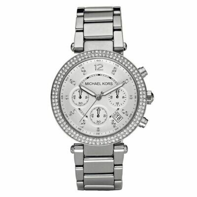 Ladies Michael Kors Silver Parker Watch