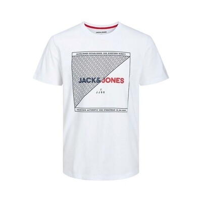 Short Sleeve White Jack &amp; Jones T-Shirt