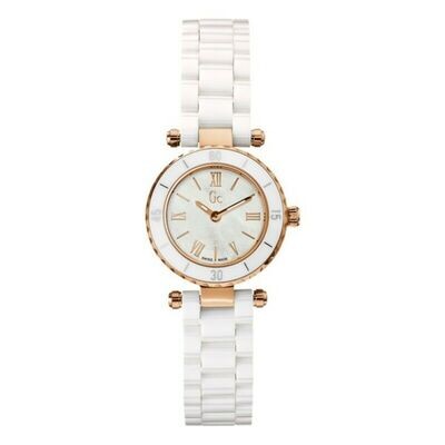 Ladies White Ceramic Guess Watch