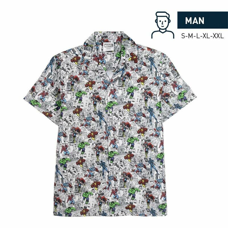 Men&#39;s Casual Marvel Shirt