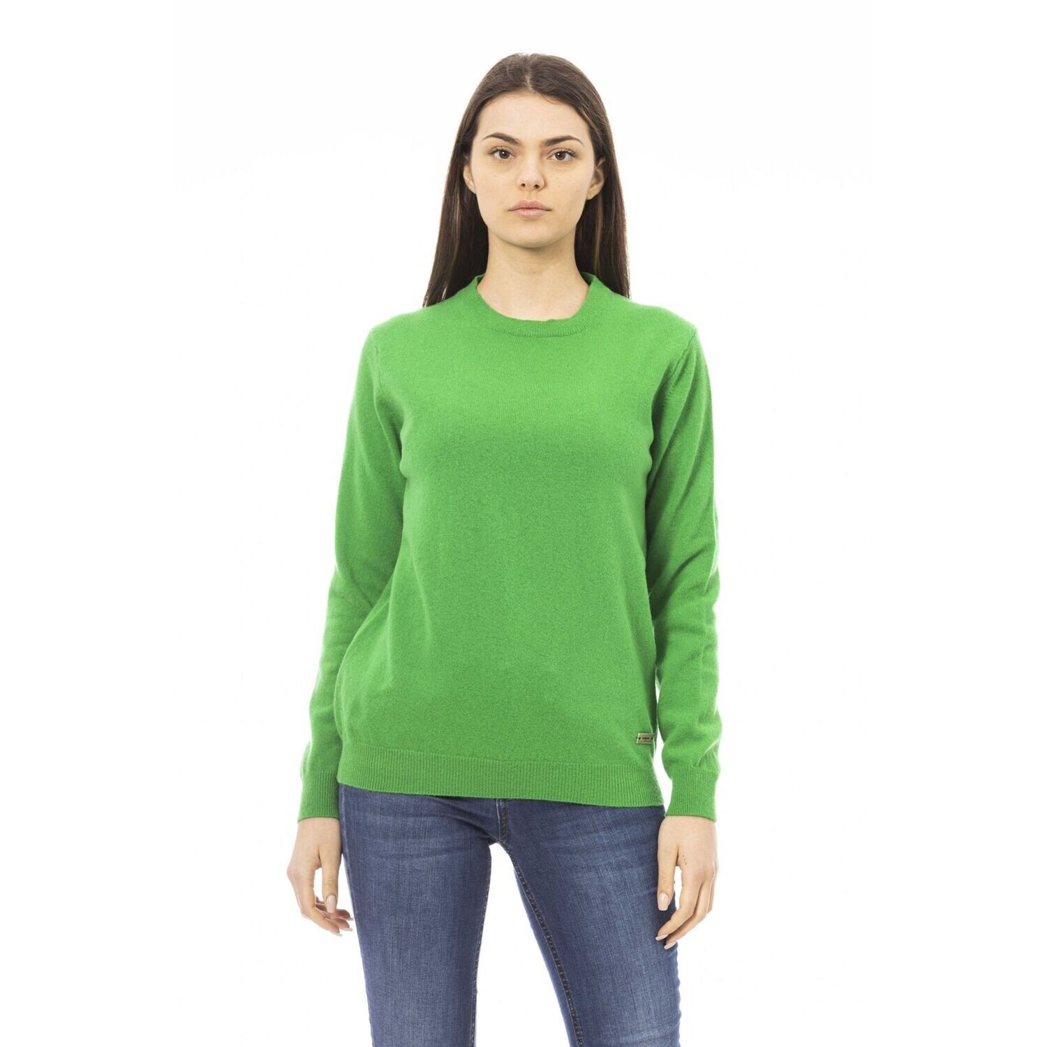 Baldinini Trend Vibrant Green Sweater