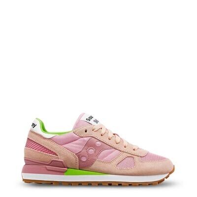 Saucony Shadow Pink and Green Trainers