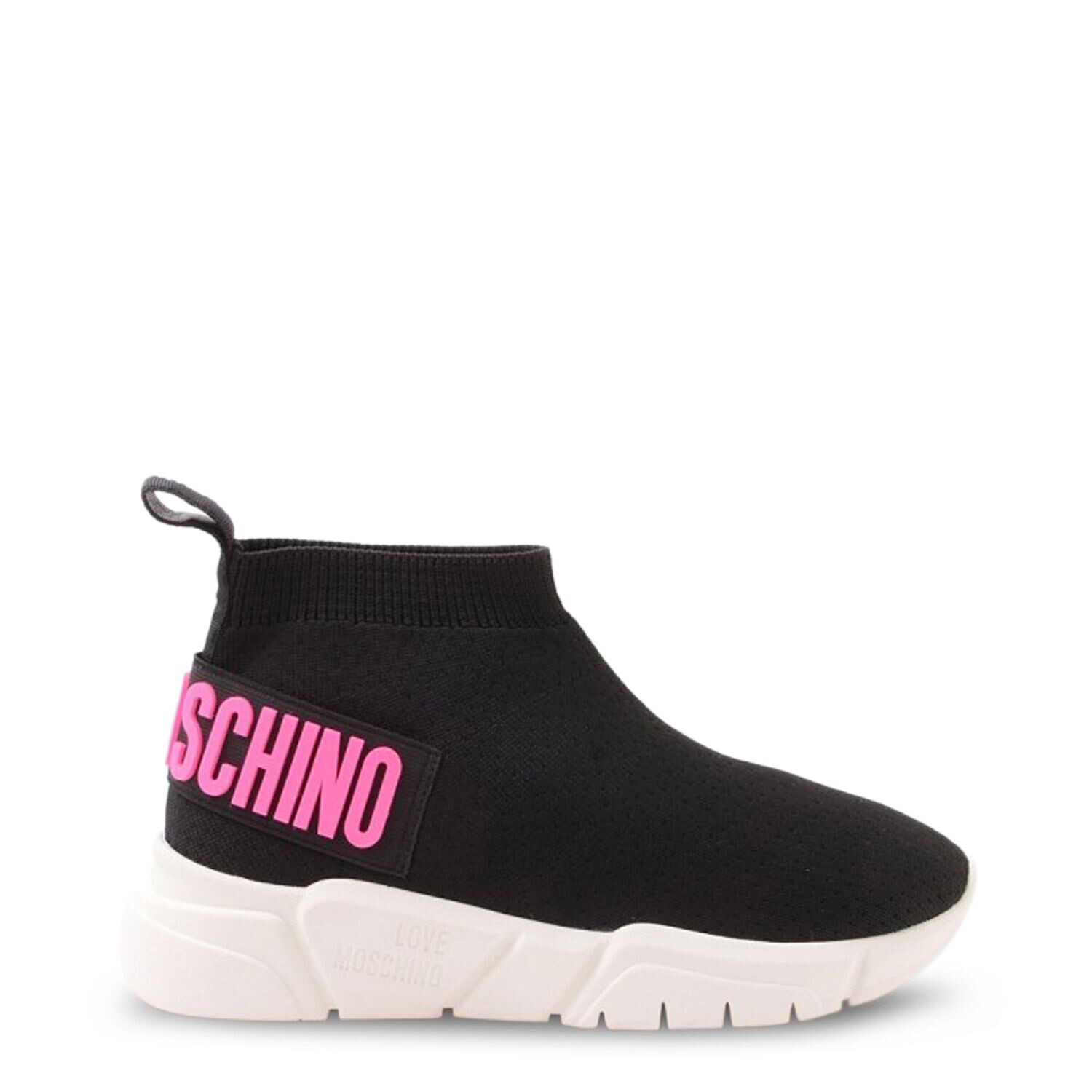Love Moschino Black and Pink Trainers, size: EU 35