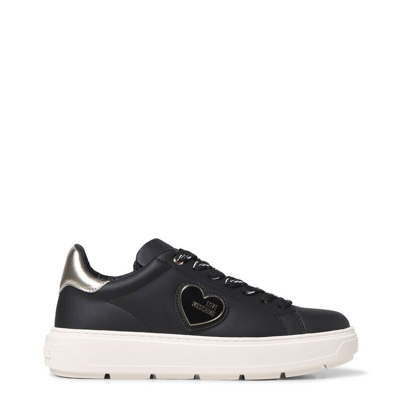 Love Moschino Black Heart Trainers