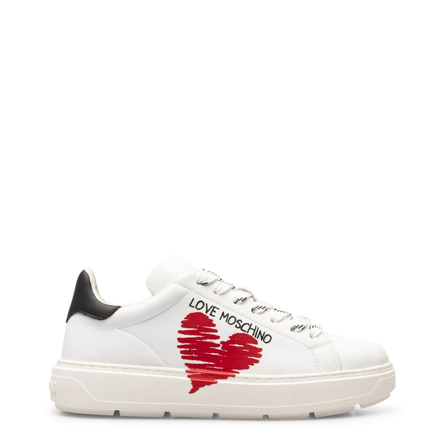 Love Moschino Red Heart Trainers, size: EU 36