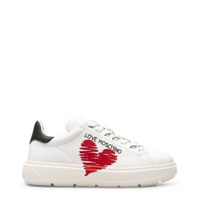 Love Moschino Red Heart Trainers