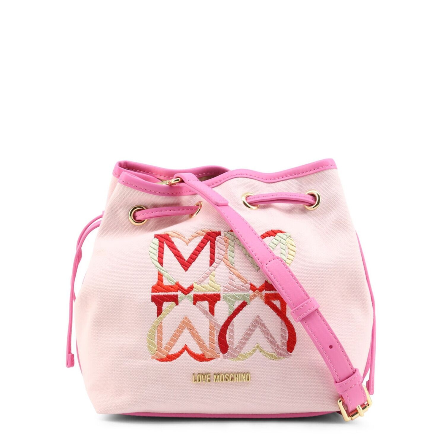 Love Moschino Pink M Heart Cross Body Bag