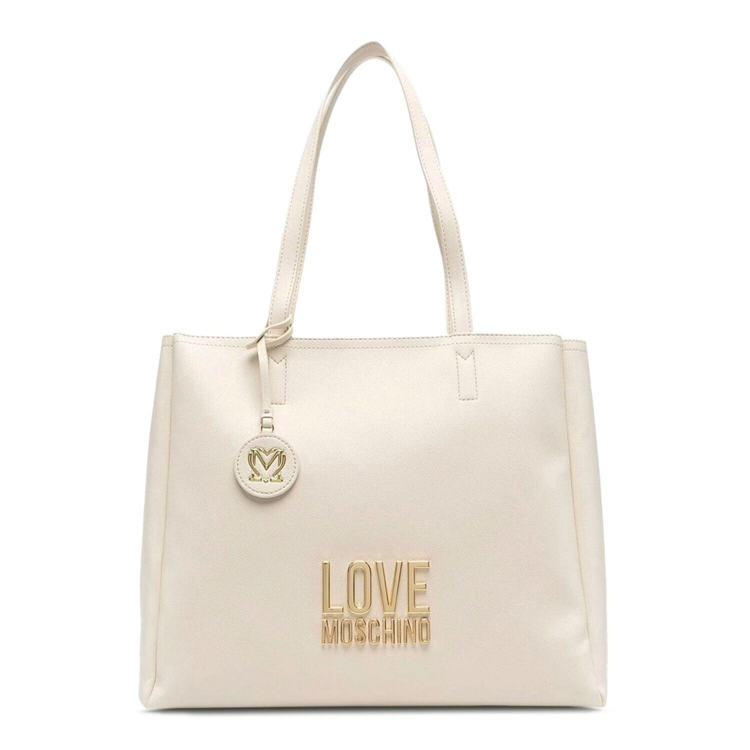 Love Moschino Cream Shopping Bag
