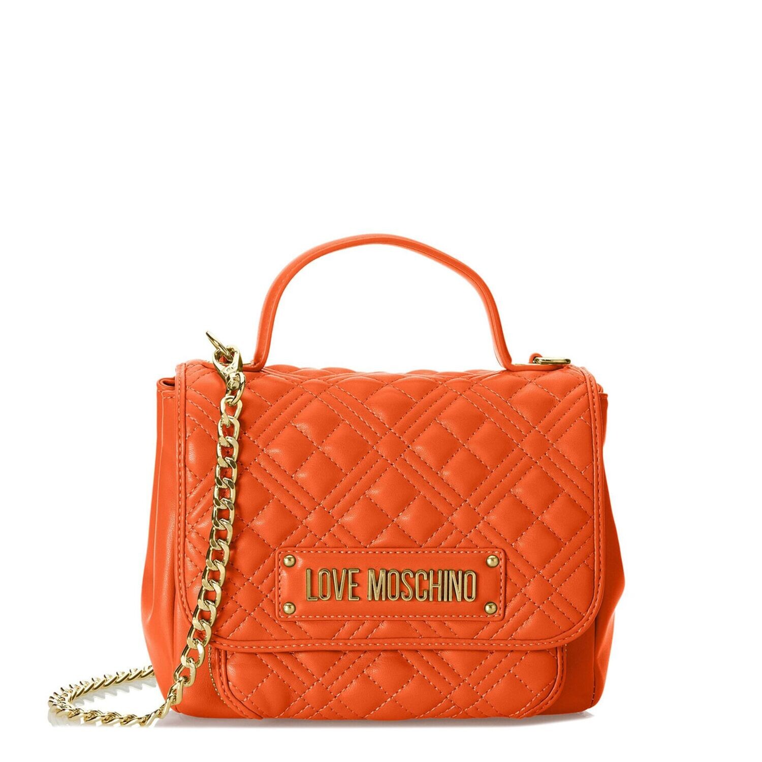 Love Moschino Orange Patterned Handbag
