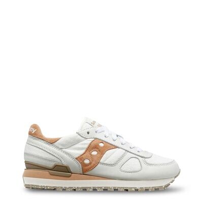 Saucony Shadow White and Brown Trainers