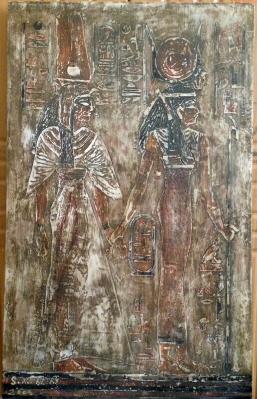 Murals from the time of the pharaohs