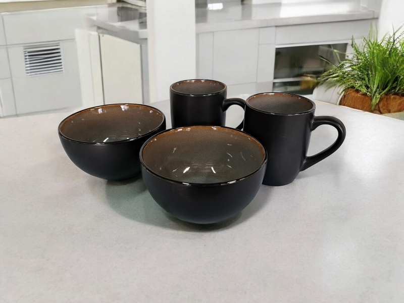 Set colazione 2 ciotole e 2 tazze