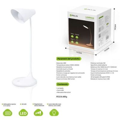 MU BL-1918 Lampada da tavolo a LED