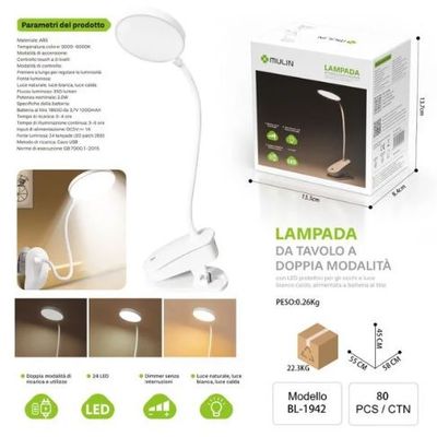 MU BL-1942 Lampada da tavolo a led