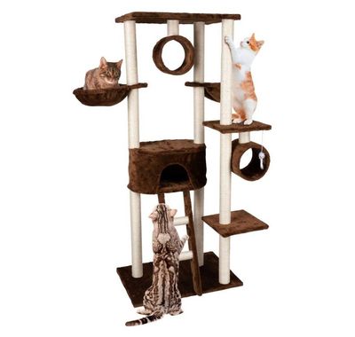 Tiragraffi gatti albero parco giochi gatto 165 cm marrone