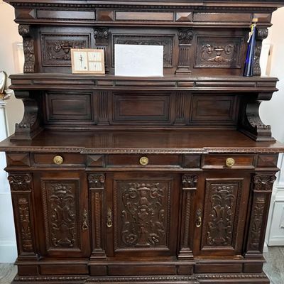 Buffet in legno massello, rinascimento