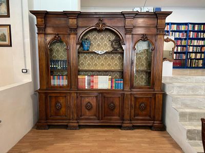 Armadio libreria in legno messello