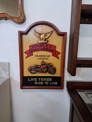 Quadro in legno HARLY DAVIDSON vintage