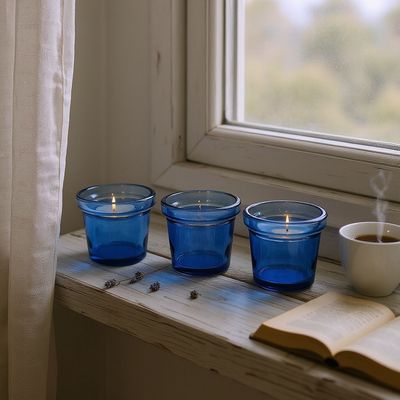 Vasetti in vetro 3 pezzi Vasetti in vetro 3 pezzi