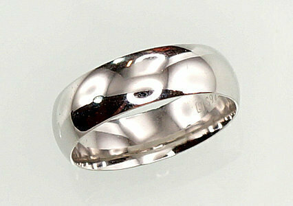 Sidabrinis Sutuoktuvių žiedas, 6 mm ADUN2100711PRhGr