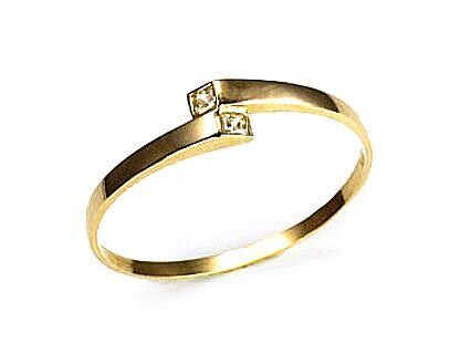Auksinis žiedas moterims, modelis ADUN1100003AuYCZ