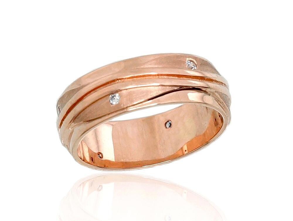 Grakštūs vestuviniai žiedai ADUN1100544AuRCZ, 6 mm