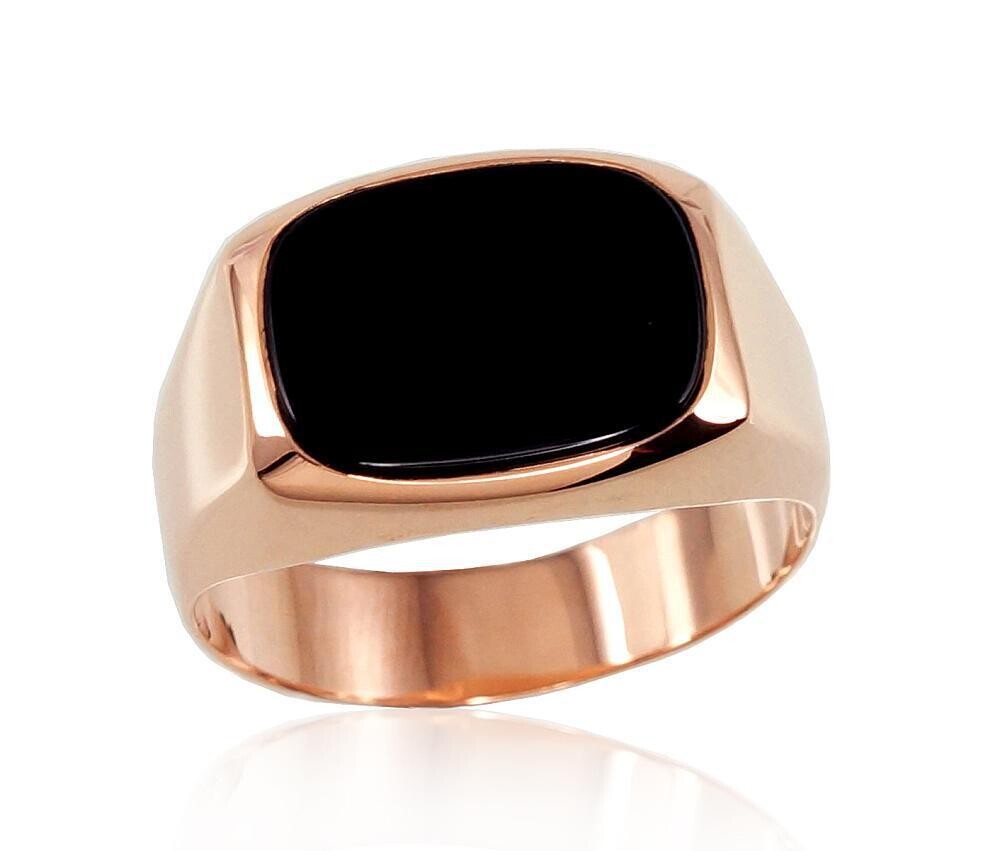 Auksinis vyriškas žiedas su oniksu, įvairūs dydžiai, modelis ADUN1100674