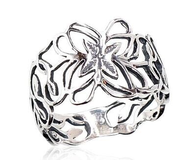 Silver ring for women A2100668POxBk