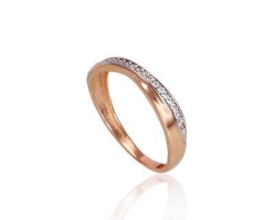Damen-Goldring mit Augenmotiv, 585er Gold