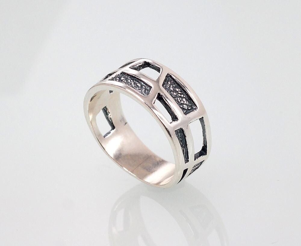 Žiedai, Moterims, Be akučių,, metalas Sidabras, praba 925, modelis 2101390(POx-Bk)
