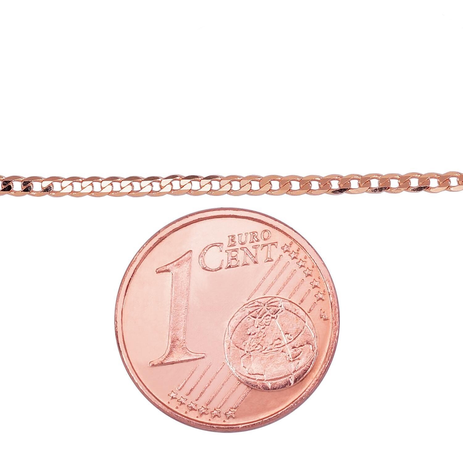 Auksinė grandinėlė, Curb rašto, 1,2 mm storio, Modelis ADUN1400028