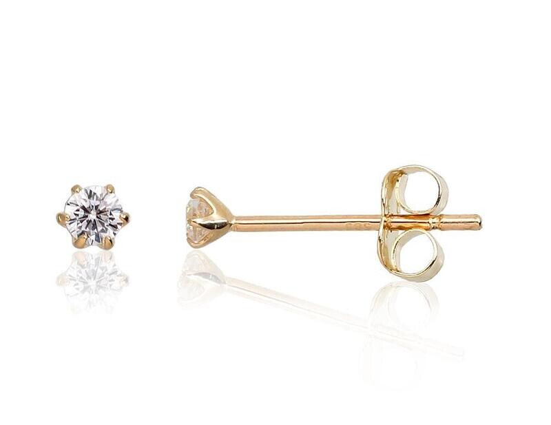 Gold earrings A1201126AuYCZ