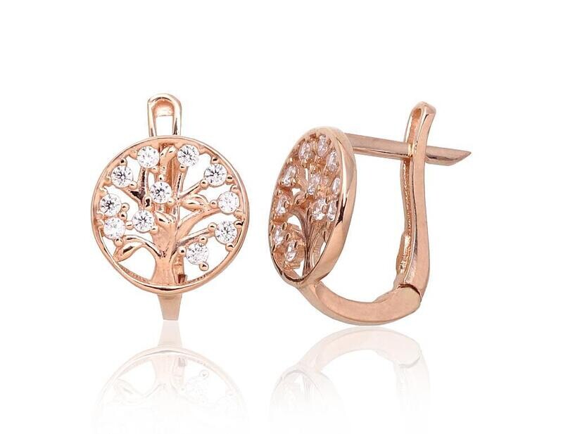 Tree of Life Gold Earrings A1201318A