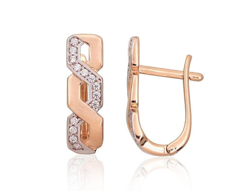 Gold Earrings For Women A1201440AuRPRhWCZ