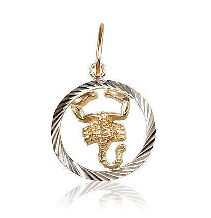Gold Pendant Cancer, Zodiac A1300232AuRPRhW