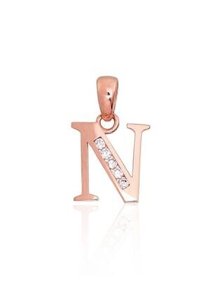 Gold Pendant N Letter A1300758AuRCZ