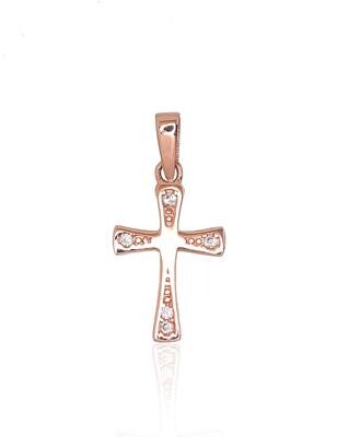 Gold Pendant, Cross A1300707AuRCZ
