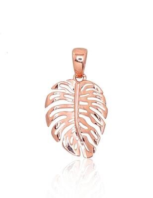 Gold pendant Leaf Gold pendant Leaf