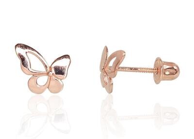Butterfly Stud Earrings A1200904AuR
