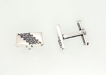 Sąsagos, Sasagos , Vyrams, Be akučių,, metalas Sidabras, praba 925, modelis 2940019(POx-Bk)