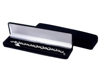 Box for bracelets, chains for watches 21.5x4.8x2.4 cm A7101010Bk