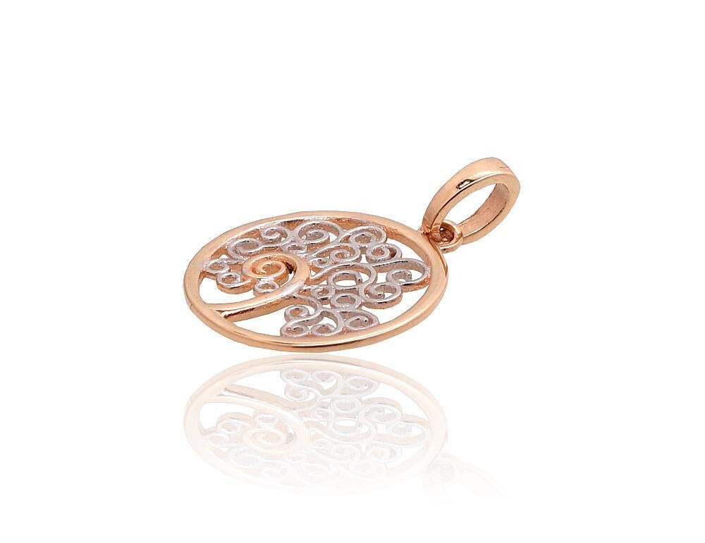 Pakabukas, Moterims, Be akučių,, metalas Auksas, praba 585, modelis 1300946(Au-R+PRh-W)