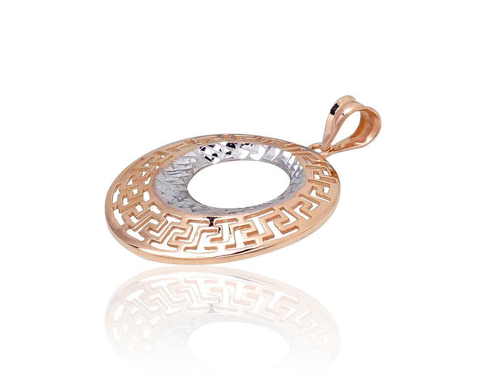 Pakabukas, Moterims, Be akučių,, metalas Auksas, praba 585, modelis 1301006(Au-R+PRh-W)