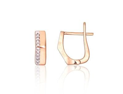Earrings with Lever backs A1201648AuRPRhWCZ Earrings with Lever backs A1201648AuRPRhWCZ