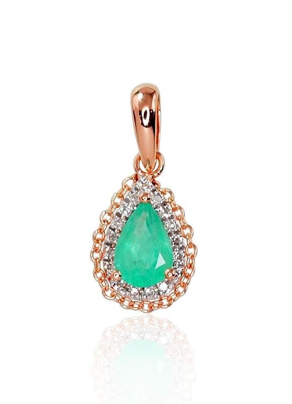 Gemstone pendant A1300411AuRPRhWDIEM