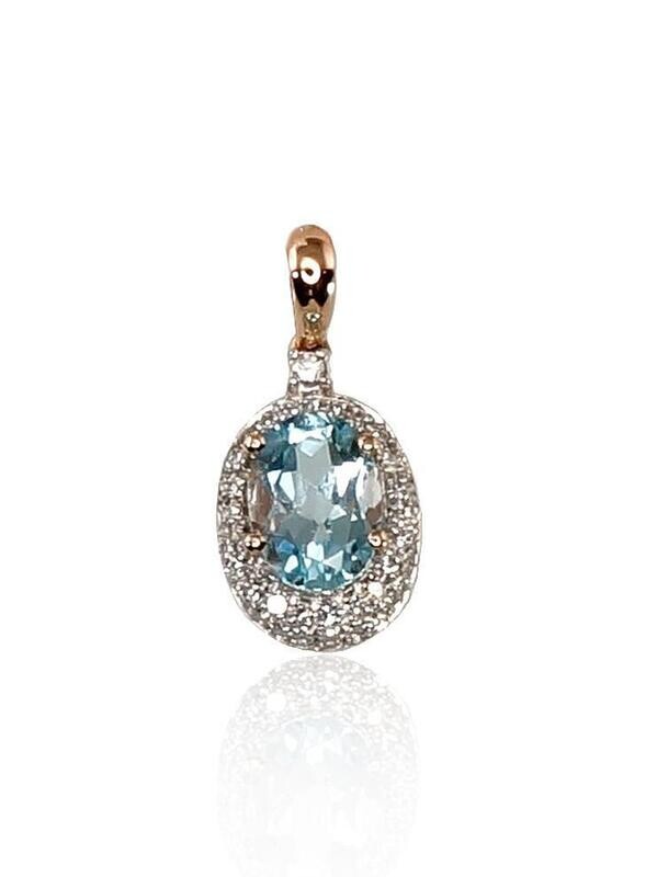 Gemstone pendant A1300264AuRPRhWDITZLB