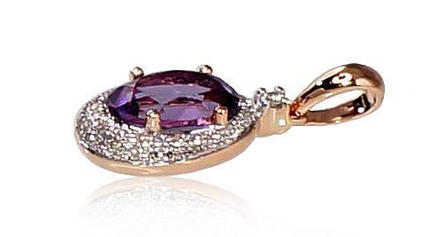Gemstone pendant A1300264AuRPRhWDIAM