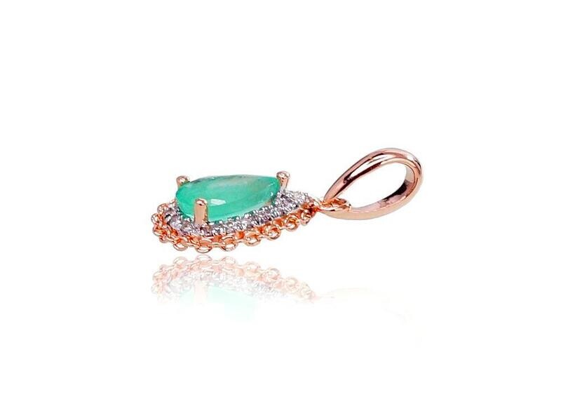Gemstone pendant A1300411AuRPRhWDIEM